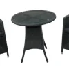 DDD Wicker Bistroset Praag - zwart