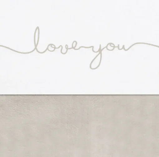 Jollein Wieglaken 75 x 100 cm Love You Nougat Katoen