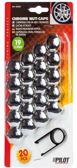 Euro Shop Wielmoerdoppen ABS x20 19mm
