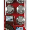Euro Shop Wielmoerdoppen RVS x10 32mm
