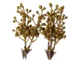 DDD 6x kersttak+speld glitter goud