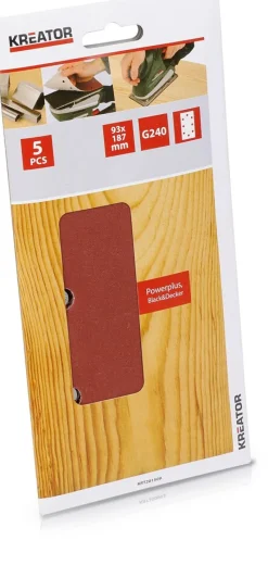 Kreator 5 x schuurpapier 93 x 187 mm K240