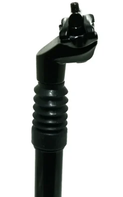 Maxxus Zadelpen alu geveerd zwart met kop Dia.27,2 mm / Ext.350 mm