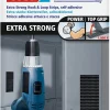 Tesa Zelfklevende klittenband extra strong - strips 50 mm x 10 cm zwart