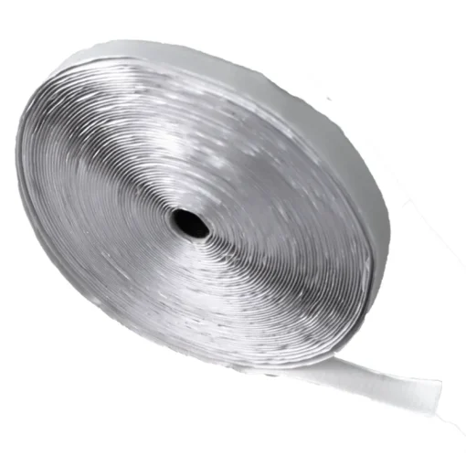 Euro Shop zelfklevende velcro van 25 meter lang en 25 mm breed wit
