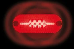 Euro Shop Zijlicht met reflector 5 LEDS Rood