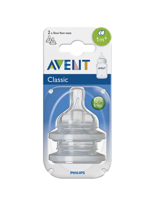 Avent Zuigspenen slow 2 gaten 2 stuks
